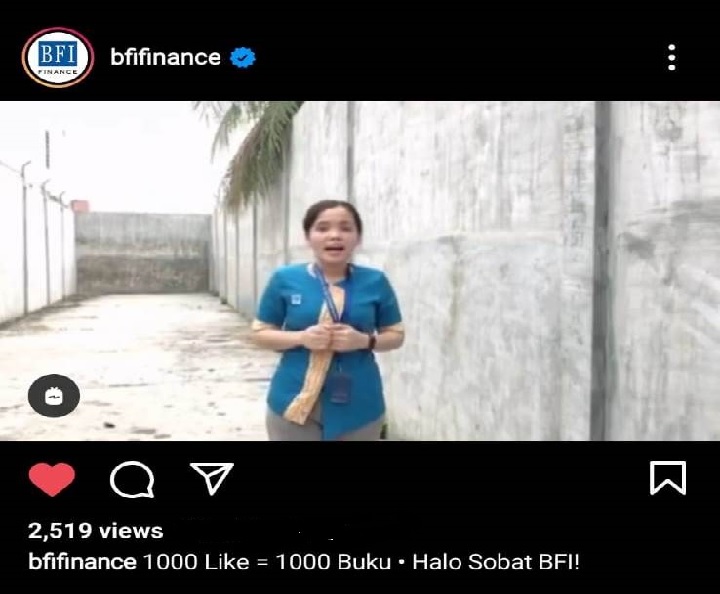 Gerakan 1000 Likes 1000 Buku BFI Finance